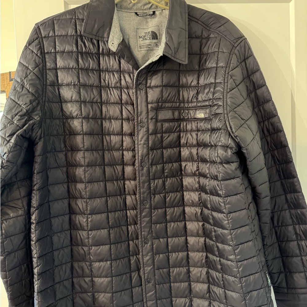 The North Face Men's Black Quilted Shirt Jacket